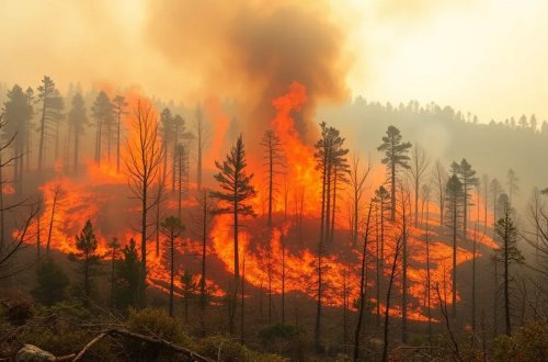 Yaponiyada 1992-ci ildən indiyədək ən böyük meşə yanğını altı gündür davam edir
