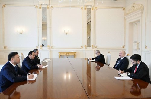 Prezident İlham Əliyev “Tatneft”, “KazMunayQaz” və “Uzbeknefteqaz” şirkətlərinin rəhbərlərini qəbul edib
