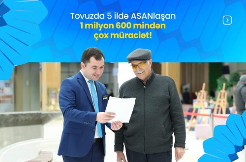 5 ildə Tovuzda ASANlaşan 1 milyon 600 mindən çox müraciət