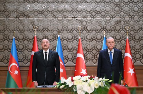 Əliyevlə Ərdoğan İqdır-Naxçıvan qaz kəmərinin açılışında iştirak etdi - Fotolar