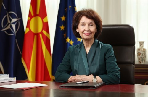 Şimali Makedoniya Prezidentinin rəsmi qarşılanma mərasimi olub