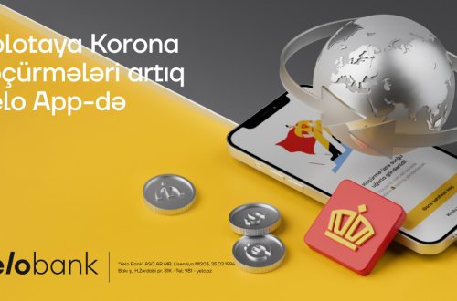 Xaricə pul köçürmələri Yelo App ilə daha rahat!