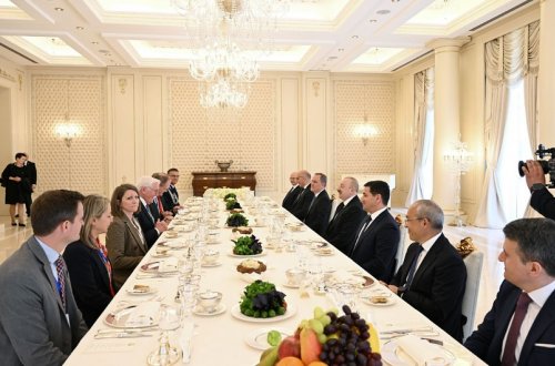 Prezident İlham Əliyevin adından Almaniya Prezidentinin şərəfinə rəsmi nahar verilib