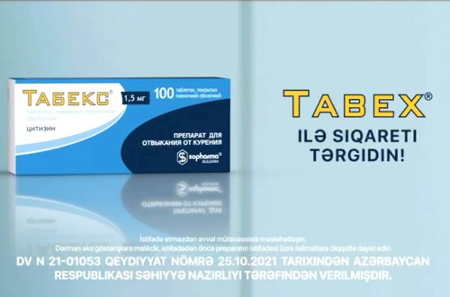 Siqareti tərgitmək istəyirsən? TABEX unikal vasitədir