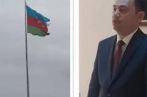 Kamal Ələkbərov qanunları necə tapdalayır? - Kəngərli rayonunda Azərbaycan bayrağına hörmətsizlik - VİDEO