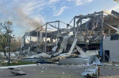 Ukraynada idman obyekti hücumlar nəticəsində dağılıb