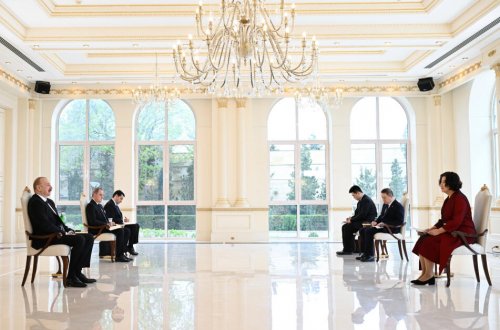 Prezident Çinin Azərbaycanda yeni təyin olunmuş səfirinin etimadnaməsini qəbul edib - FOTO