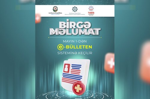 Mayın 1-dən xəstəlik vərəqi elektron sənəd formasında hazırlanacaq