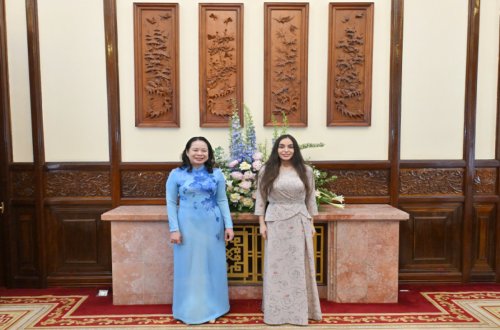 Leyla Əliyeva Vyetnamın vitse-prezidenti ilə görüşdü - FOTOLAR