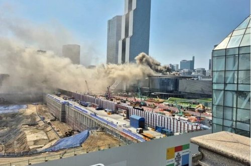 Cənubi Koreyada konqres mərkəzində yanğın baş verib