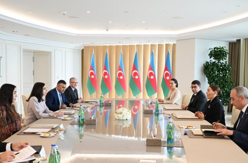 Mehriban Əliyeva Mərakeşin xanım Şahzadəsi Lalla Hasnaa ilə görüşüb - FOTO