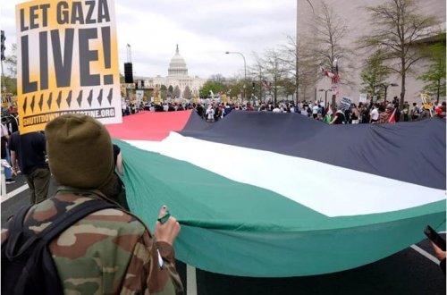 Vaşinqton Universitetində Fələstinə etiraza dəstək: Həbslər var