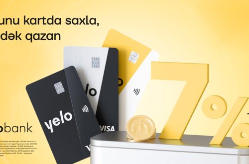 Yelo kartdakı vəsaiti illik 7%-dək gəlir ilə artır!