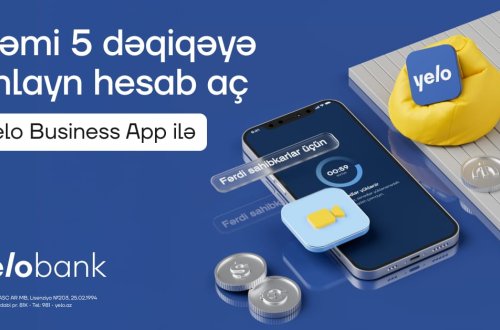 Yelo Bank-dan fərdi sahibkarlar üçün onlayn imkan!