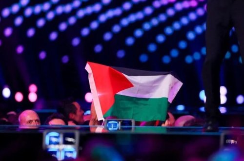 Eurovision yarımfinalında Qəzzaya dəstək nümayiş edilib