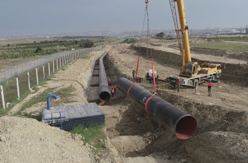 10.4 kilometr magistral su xətti çəkilir - Videoreportaj