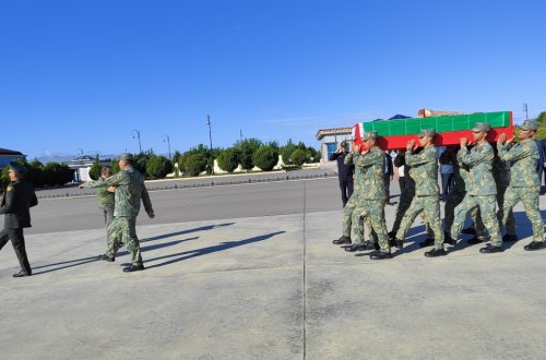 Şəhid Muxtar Bayram oğlu Məmmədovun nəşi Naxçıvana gətirildi