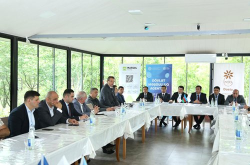 “Azərişıq” ASC KOBİA-nın sahibkarlarla keçirdiyi görüşdə iştirak edib - Foto