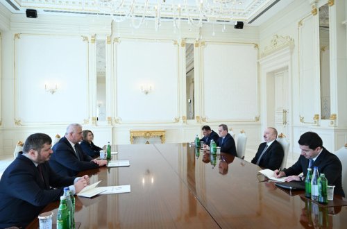 Prezident İlham Əliyev Ukraynanın xarici işlər nazirini qəbul edib - FOTO