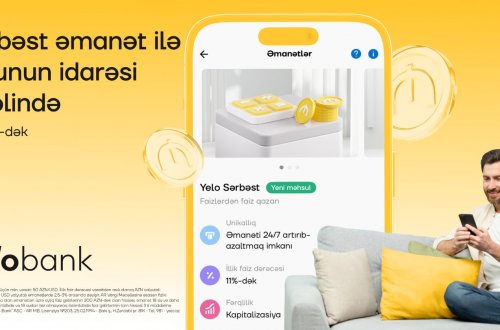 Faizlərdən də faiz qazandıran əmanət - Yelo Sərbəst!
