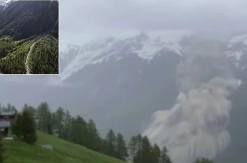 İsveçrədə çökən buzlaq kəndi uddu: 1 nəfər itkin düşüb 