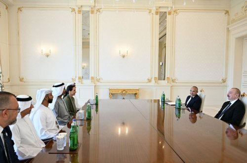 İlham Əliyev BƏƏ-nin iş adamlarını qəbul edib