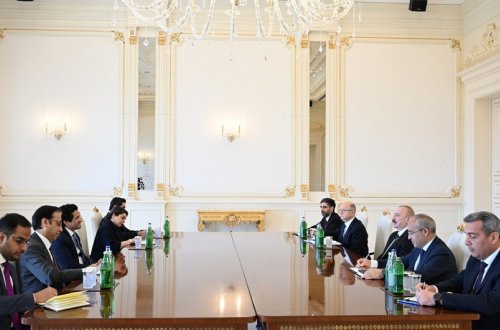 İlham Əliyev Pakistanın energetika nazirini qəbul edib