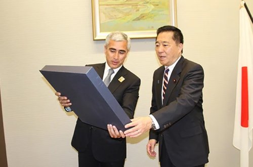 Anar Ələkbərov Yaponiya Baş nazirinin müşaviri ilə görüşdü (FOTO)