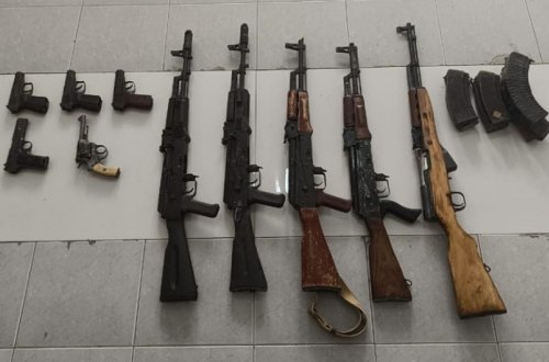Sabunçu rayonunda silah-sursat aşkarlandı