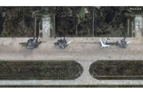 Hörümçək torunun Rusiya təyyarələrinə vurduğu ziyan peyk tərəfindən görünüb