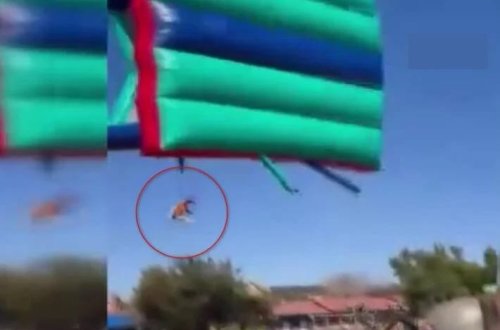 Şişmə oyun şarı partlayıb, 2 uşaq xəsarət alıb