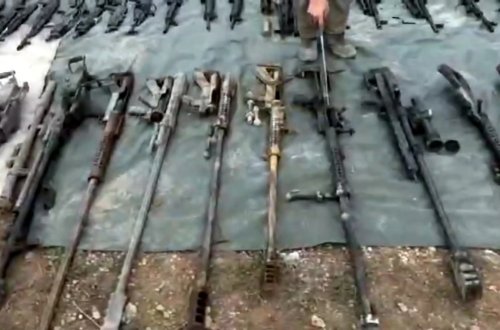 İraqın şimalında çoxlu sayda silah və sursat ələ keçirildi