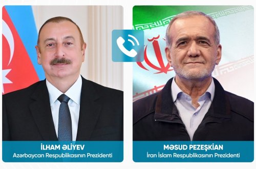 İlham Əliyevlə Məsud Pezeşkian arasında telefon söhbəti oldu