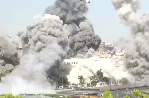 İsrail ordusu Dəməşqə güclü zərbələr endirdi - Görüntülər