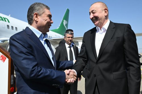 Qurbanqulu Berdiməhəmmədov Füzuli rayonuna gəlib - FOTO