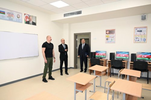 Ağdam şəhər 1 nömrəli tam orta məktəbin binasının açılışı olub - FOTO