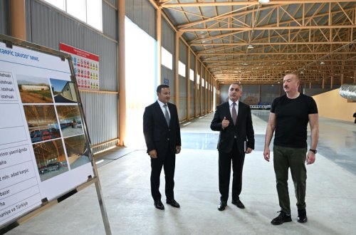 Prezident İlham Əliyev Xocalı kərpic zavodunun açılışında iştirak edib - FOTO