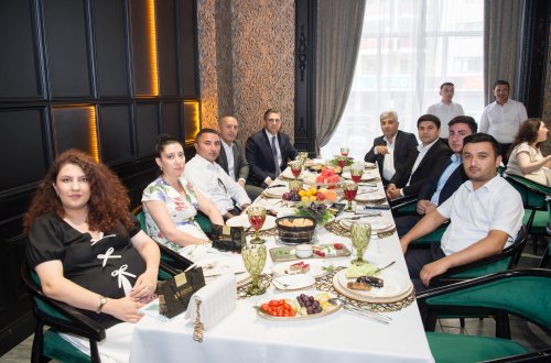 ADSEA jurnalistlərin 150 illik yubiley bayramını təbrik etdi - Fotolar