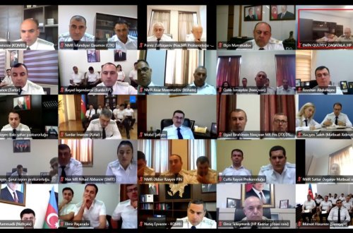 Baş Prokurorluqda cari ilin birinci yarısında görülmüş işlərin yekunları və qarşıda duran vəzifələrə dair Geniş Kollegiya iclası keçirilib