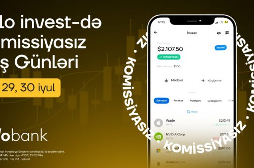 Yelo invest-də “Komissiyasız alış günləri” başladı!