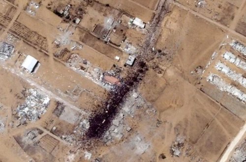 Qəzzada aclıq hətta kosmosdan da görünür