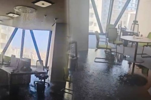 Gömrük Komitəsində otağı su basdı - Video-Yenilənib