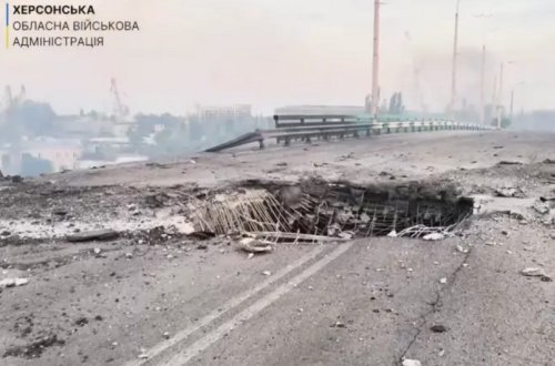 Xersonda körpü dağılıb, sakinlər təxliyə olunur