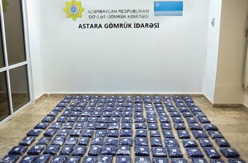 Astara Gömrük İdarəsində uğurlu əməliyyat nəticəsində 103,3 kq narkotik aşkarlanıb
