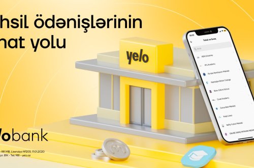 Yelo App ilə təhsil ödənişləri indi daha rahat!