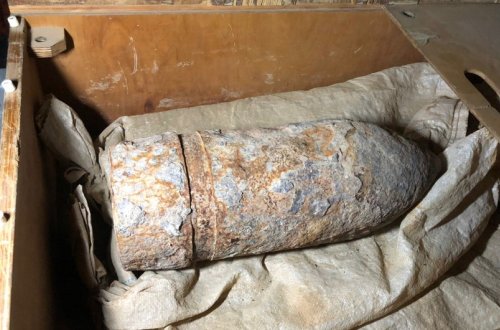 Sumqayıtda zirehdələn top mərmisi tapılıb