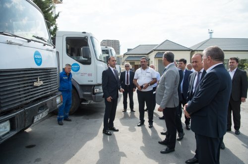 İri Şəhərlərin Birləşmiş Su Təchizatı Xidmətinin idarəsində texnikalara baxış keçirildi – Foto + Video