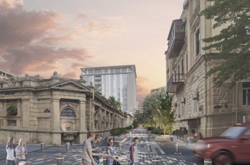 Bu küçədə maşınların hərəkəti qadağan olunur - Fotolar