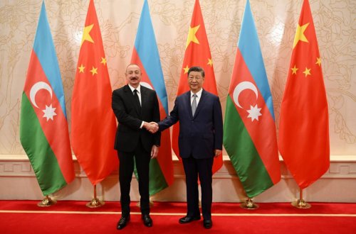 Prezident Çin Sədri ilə görüşdü - FOTOLAR