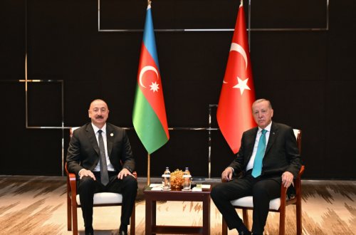 İlham Əliyev Ərdoğanla bir arada - FOTOLAR